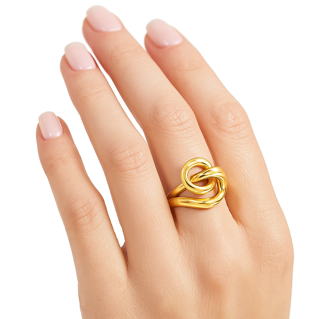 Amara gold note ring