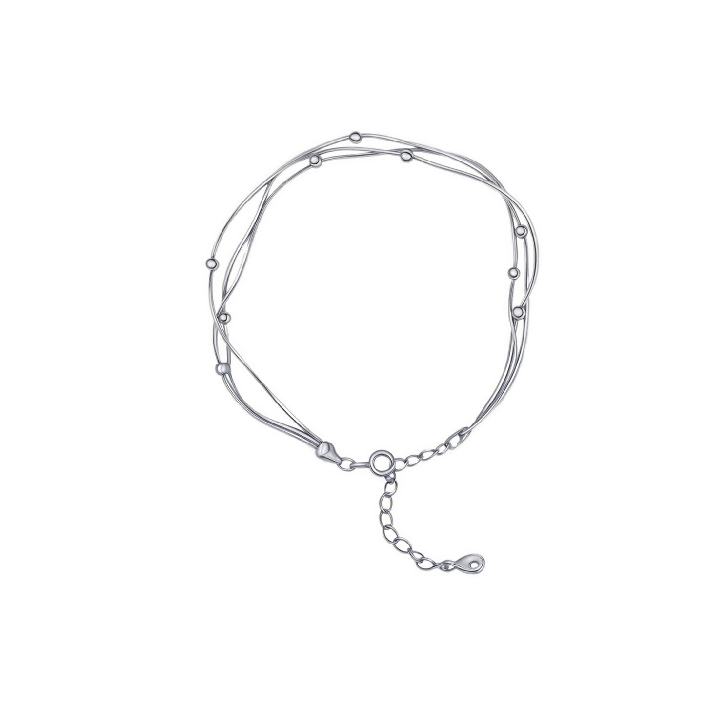 Cascade Chain Bracelet 925 Sterling Silver