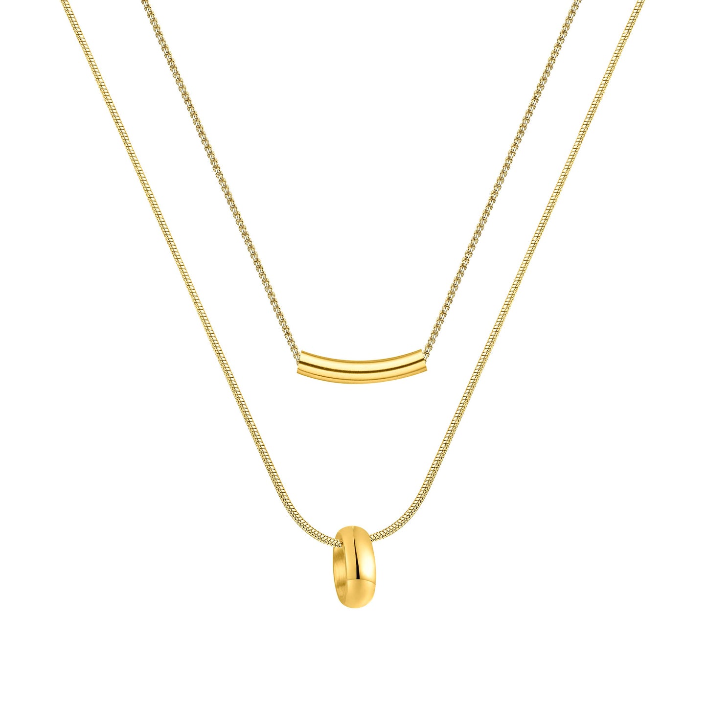 Eclat Layer Necklace Gold