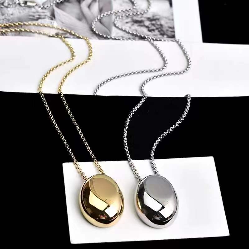 Harmony Oval Pendant Gold &Silver