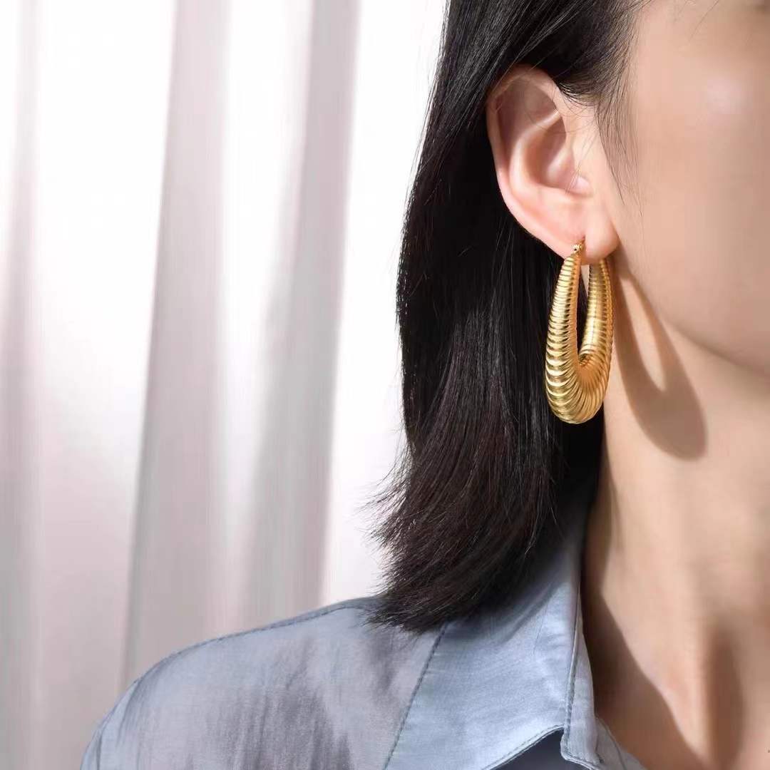 Sahara Luxe Hoops Gold