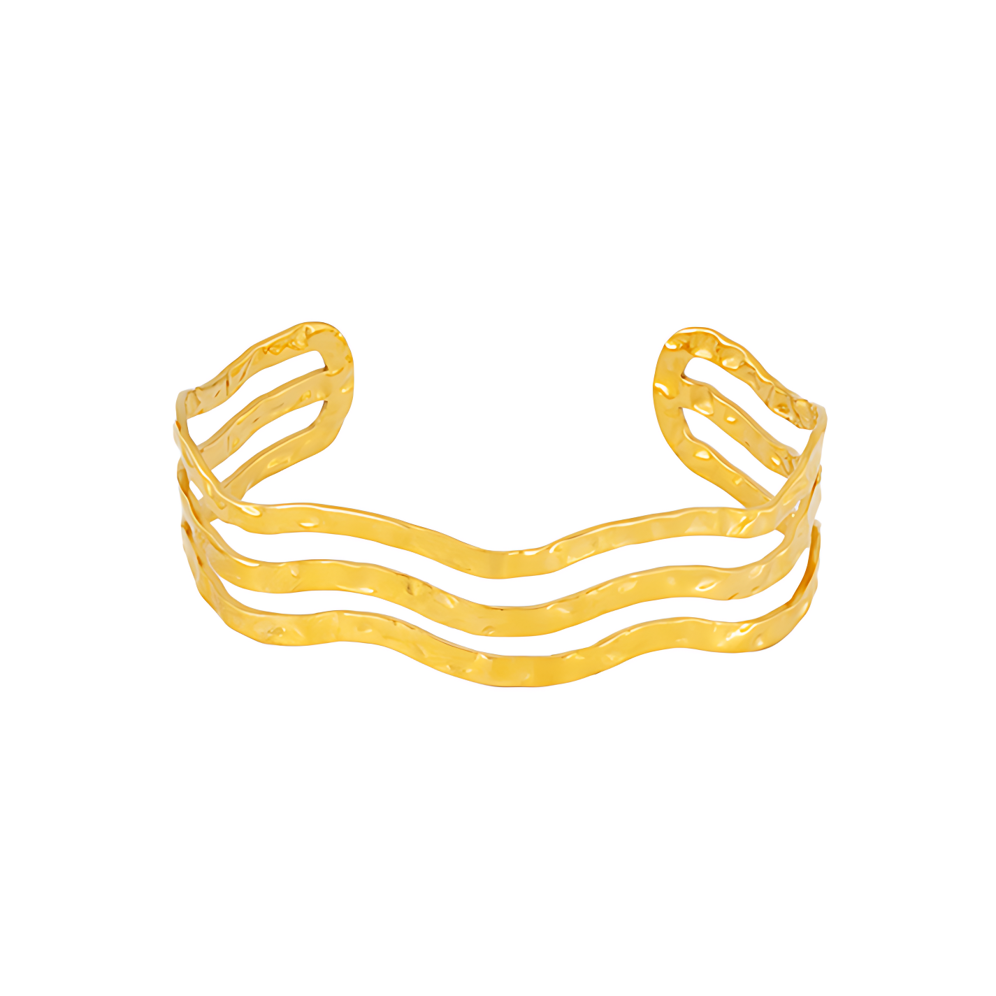 Solar Waves Bracelet Gold