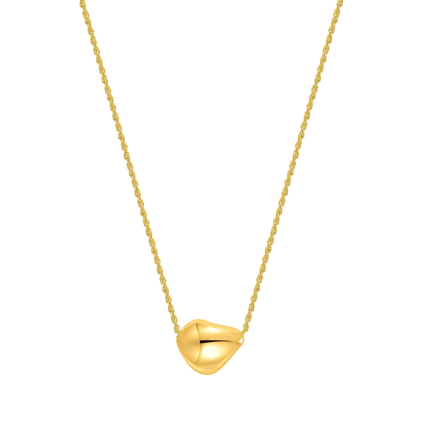 Solei Pebble Necklace Gold