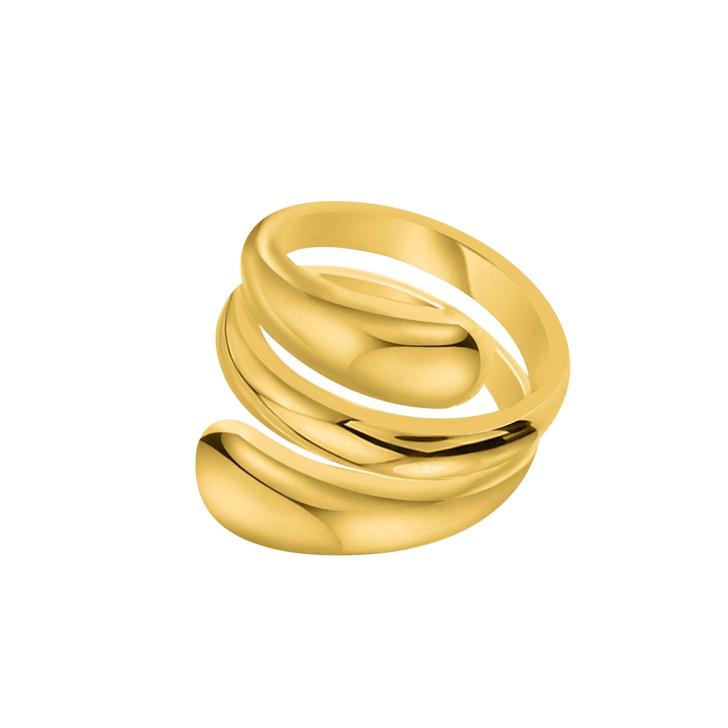 Spira Twisted Bold Ring Gold