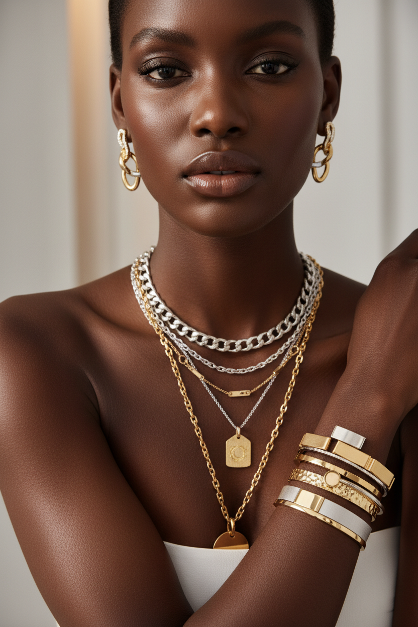 How to Stack Mixed Metals: 18K Gold Plated & 925 Sterling Silver
