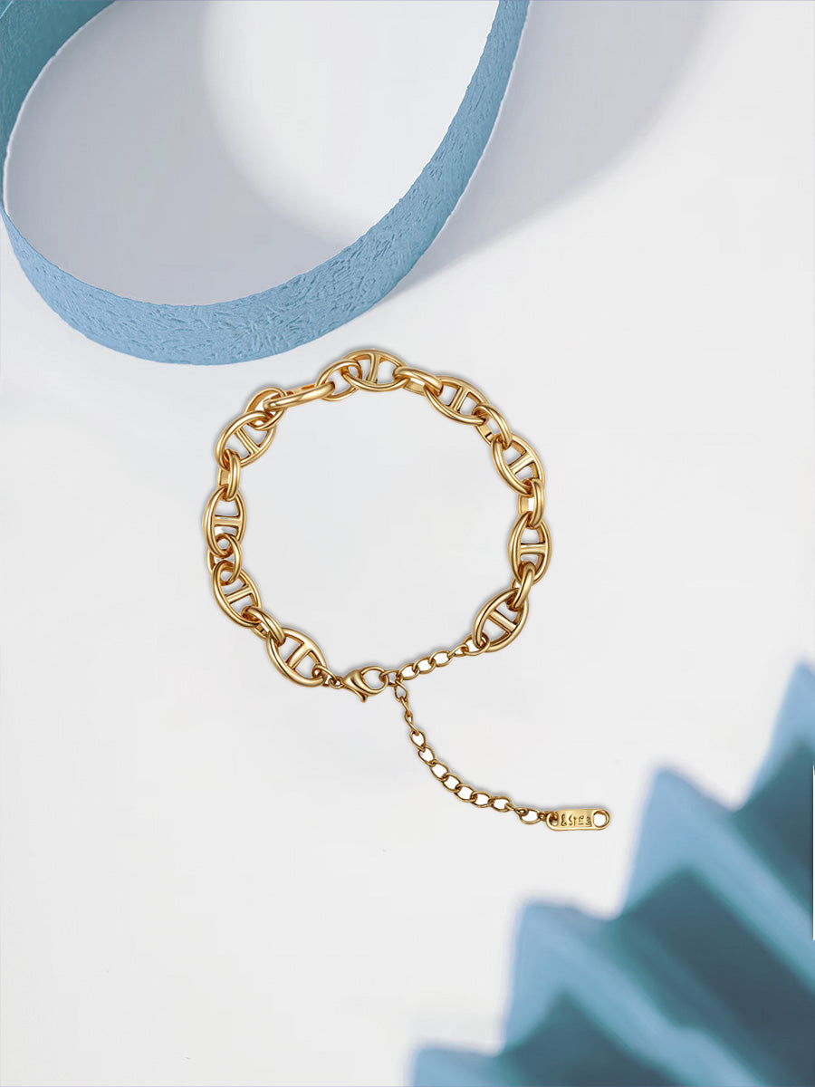 Aegis Chain Bracelet Gold