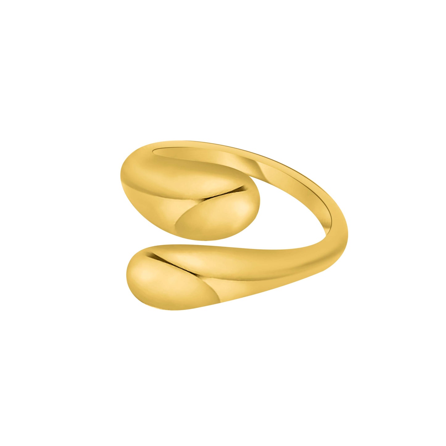 Aria Teardrop Open Ring Gold