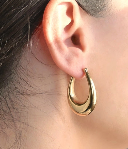 Aurea Drops Hoop Gold