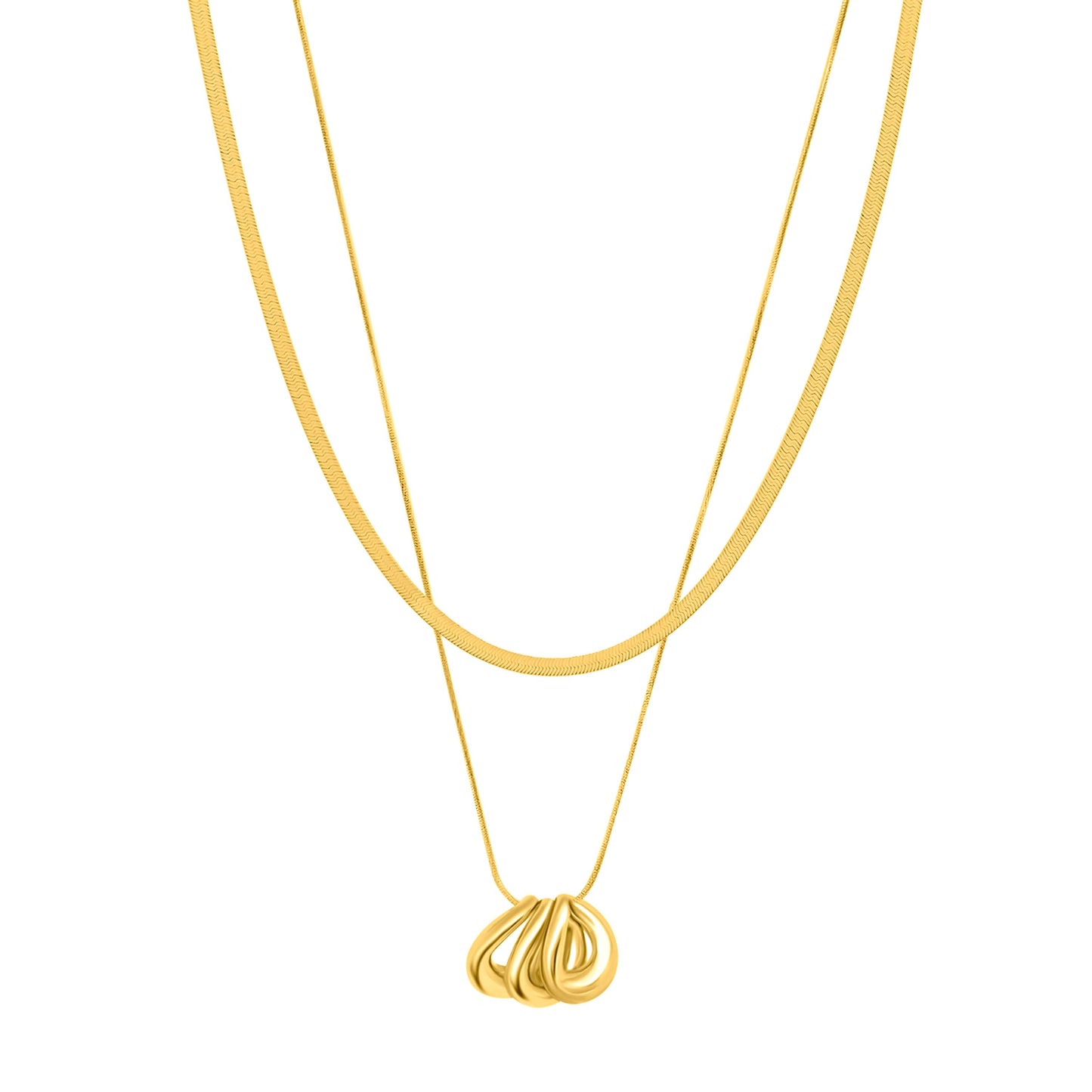 Aurora Layered Neckace Gold