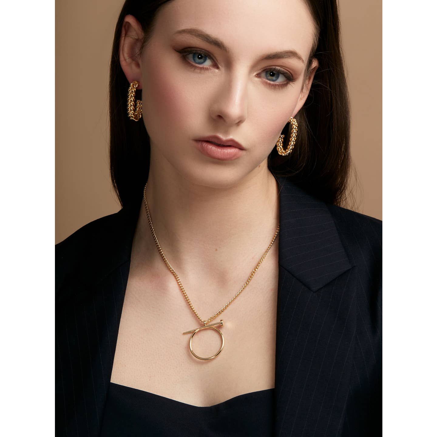 Axis Pendant Necklace Silver