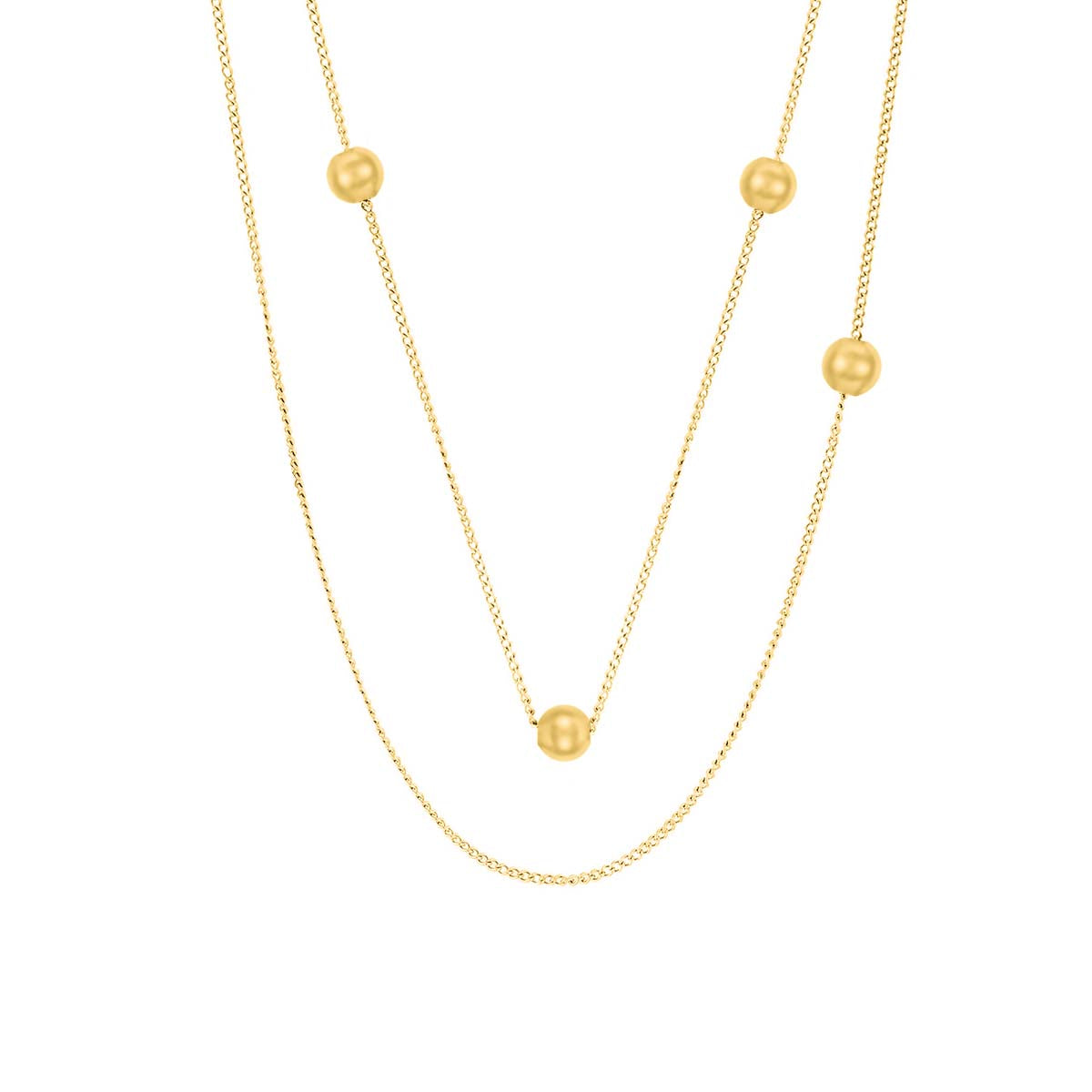 Celeste Layers Necklace Gold
