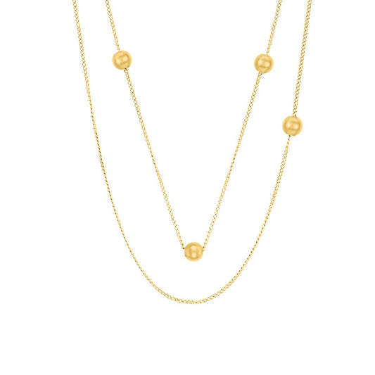 Celeste Layers Necklace Gold