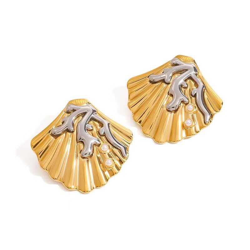 Coraline Luxe Two Tone Studs