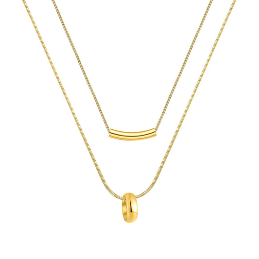 Eclat Layer Necklace Gold