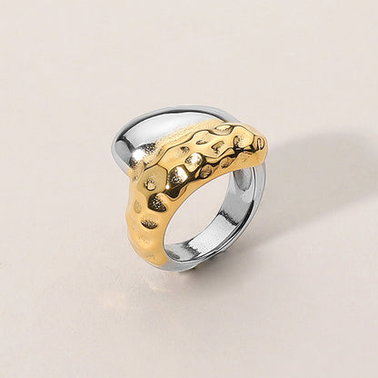 Eclipse Ring Dual gold &Silver mix