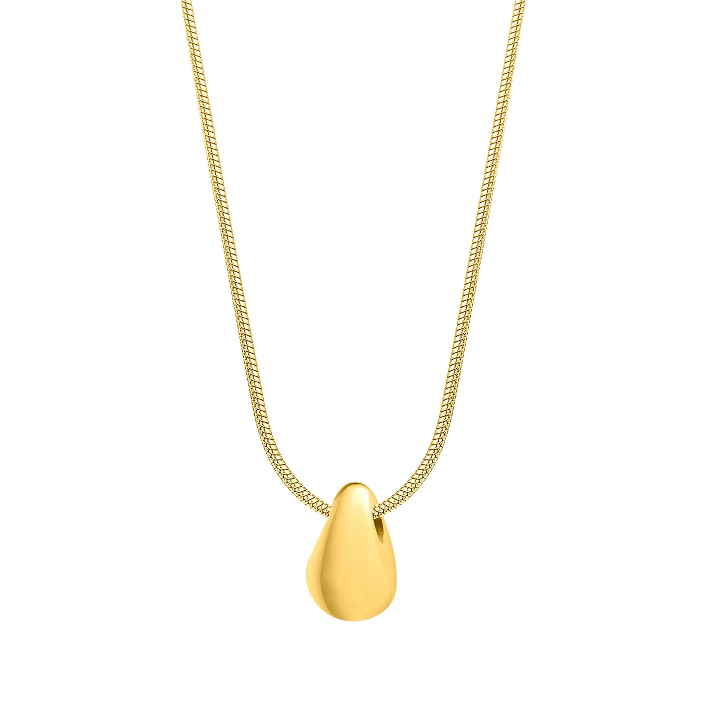 Eclipse Drop Necklace Gold