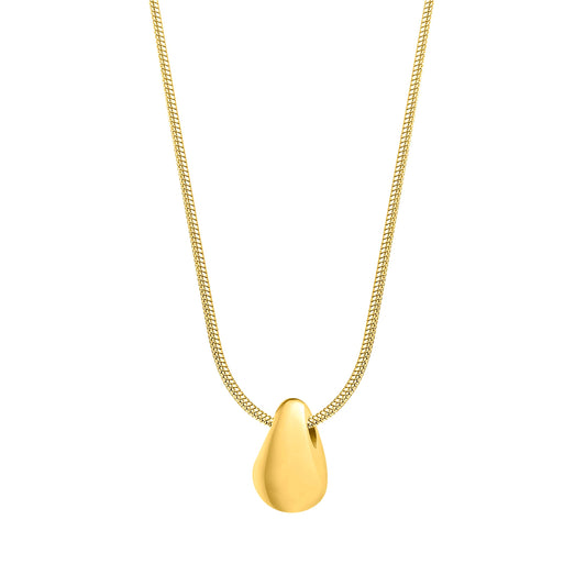 Eclipse Drop Necklace Gold