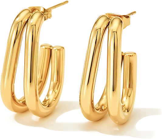 Elan Hoops Gold