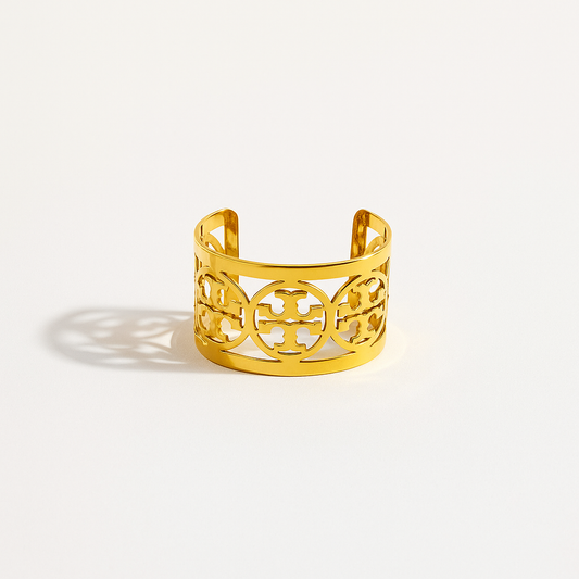 Eterna Grid Gold Cuff