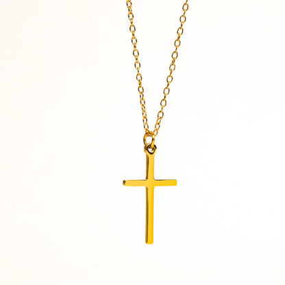 Golden Cross Necklace Gold
