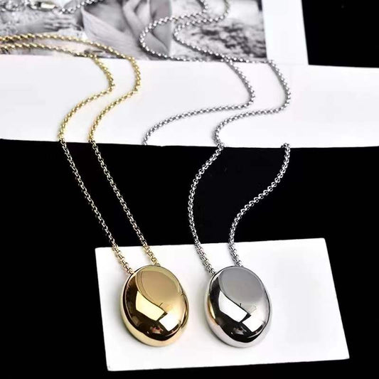 Harmony Oval Pendant Gold &Silver