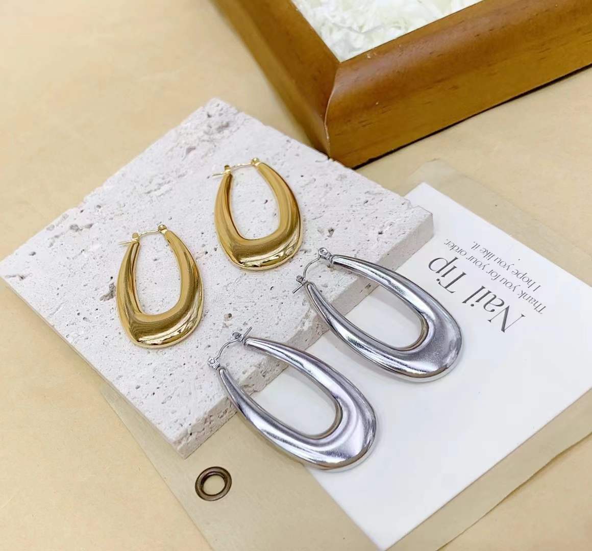 Infinity Drop  Gold & Silver Earrings