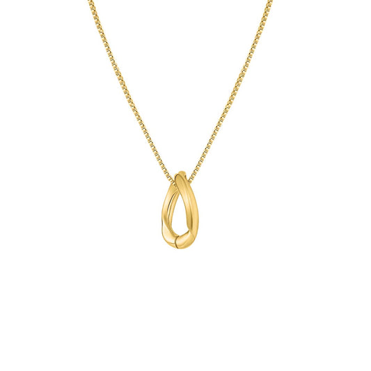 Infinity Loop Necklace Gold
