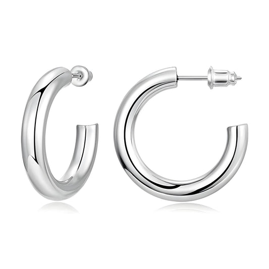 Karina Bold Hoops Silver