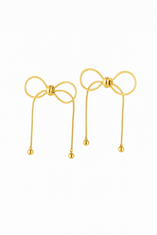 Lana Bow Earrings Gold