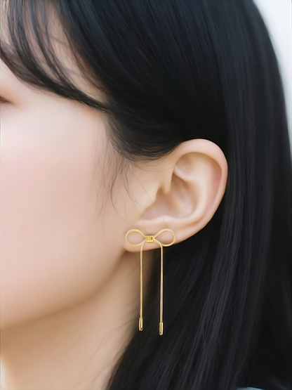 Lana Bow Earrings Gold