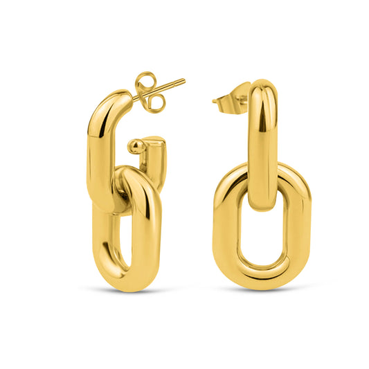 Link Luxe Earrings Gold