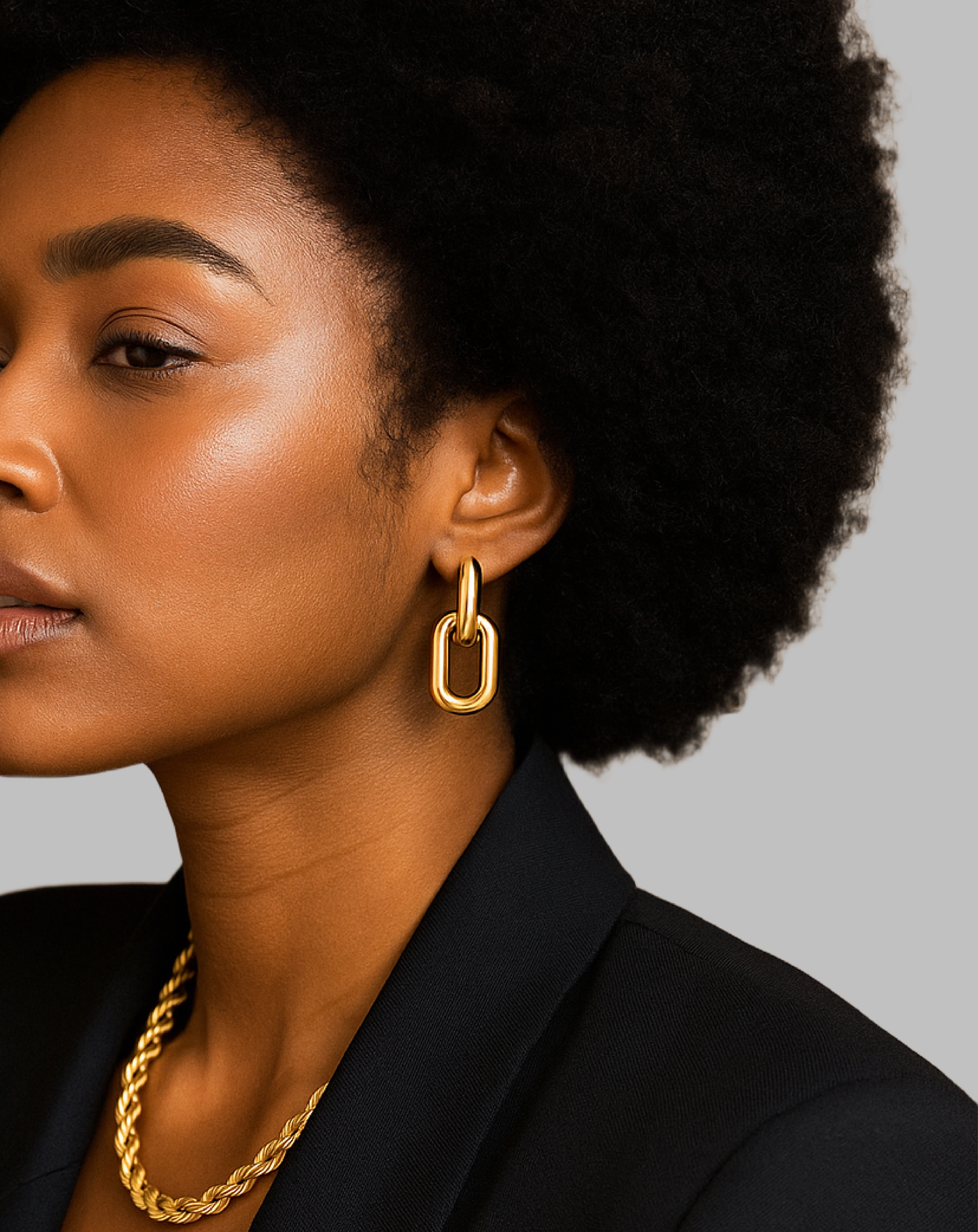 Link Luxe Earrings Gold