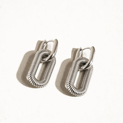 Linked Luxe Drops Silver