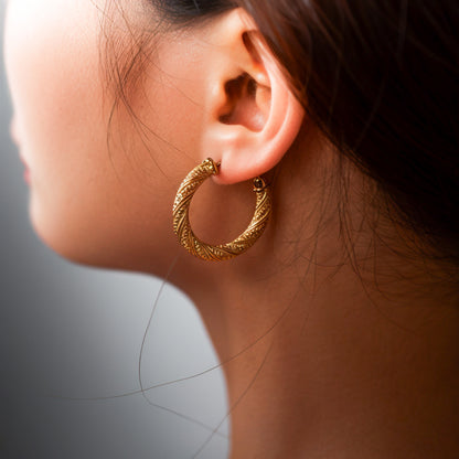 Marbella Rope Hoops Gold