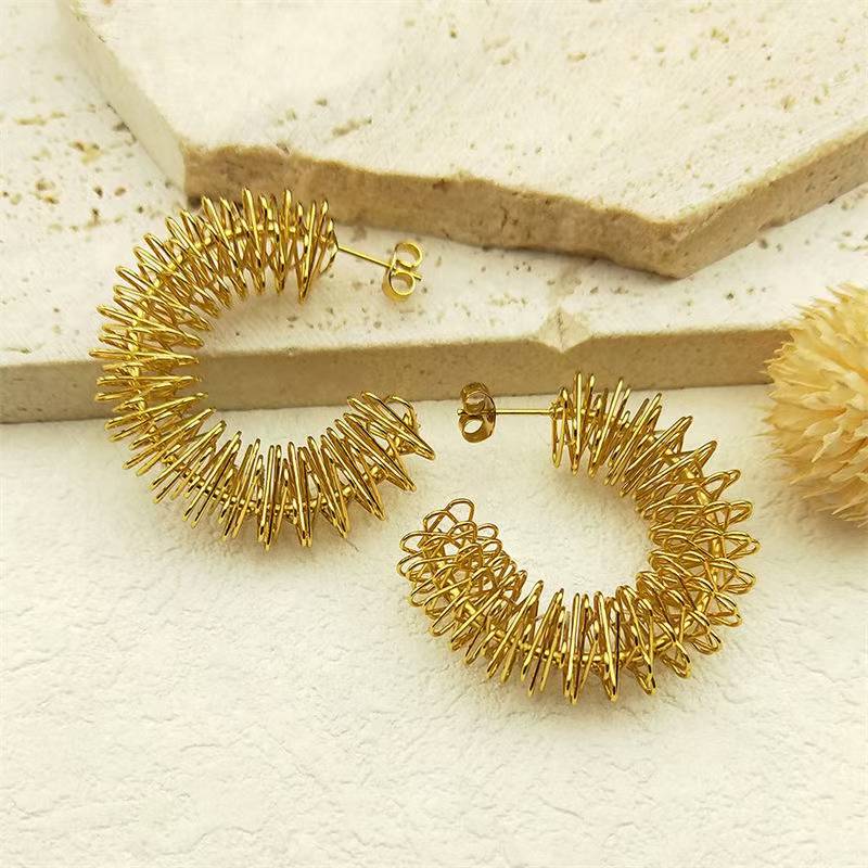 Nova Coil Hoops Gold