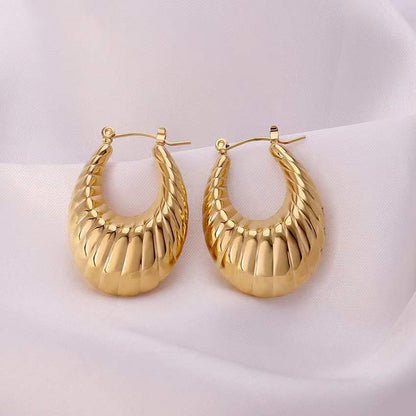 Regal Crescent Hoops Gold