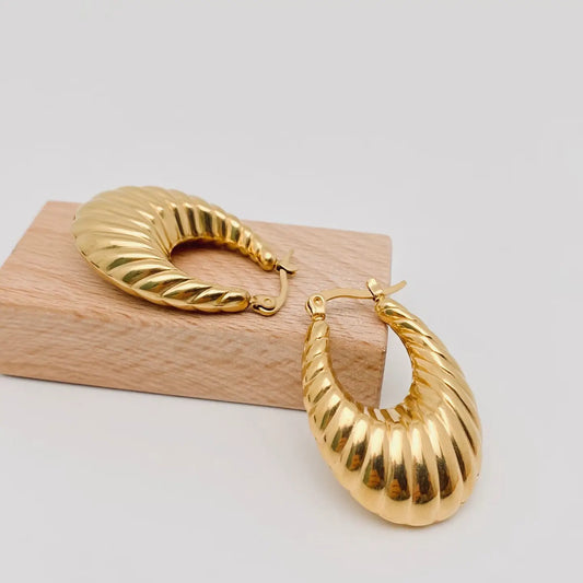 Regal Crescent Hoops Gold