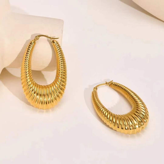 Sahara Luxe Hoops Gold