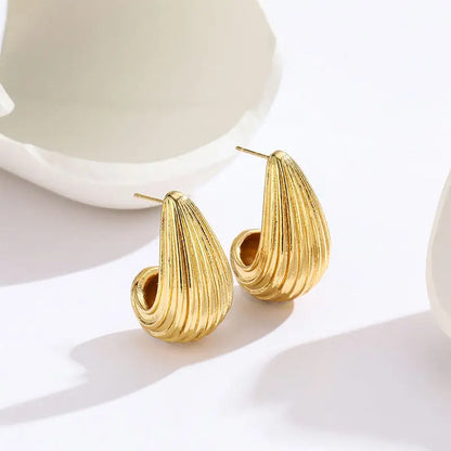 Serene Drop Studs Gold