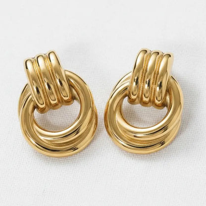 Unity Knot Earrings Gold