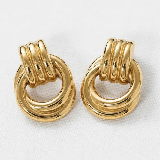 Unity Knot Earrings Gold