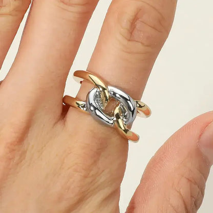 Unity Ring Dual Gold & Silver Mix