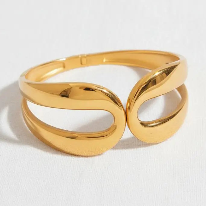 Velour wave Cuff Gold