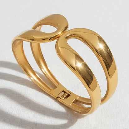 Velour wave Cuff Gold